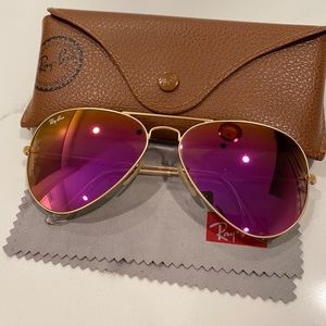 Pink Ray Ban Aviators